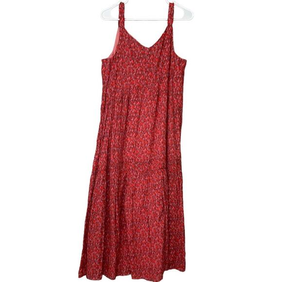 Joie Bondi Daytime Sleeveless Midi Dress Tea Rose Animal Print Size Medium - Picture 7 of 10